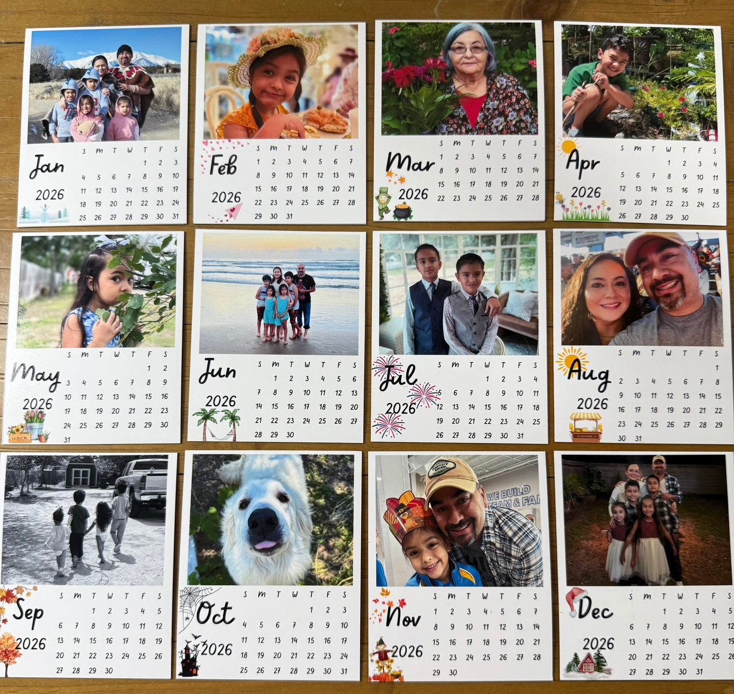 Keepsake Calendar Magnets